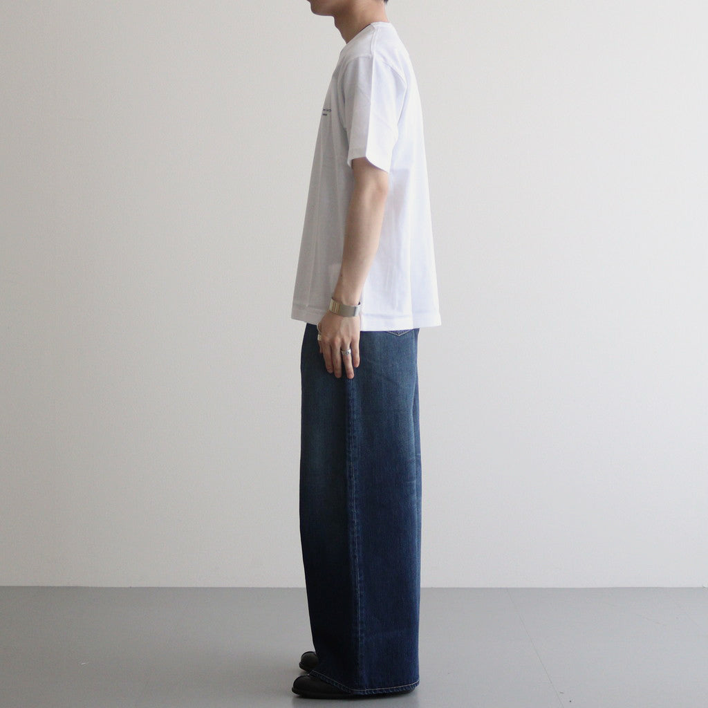 Cotton jersey product print S/ST shirt #WHITE [HM-T101-051]