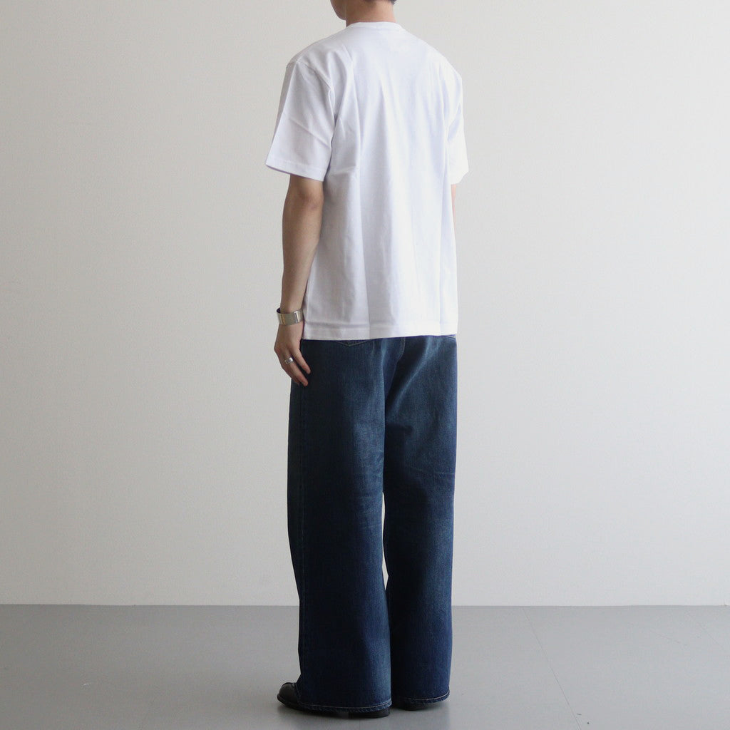 Cotton jersey product print S/ST shirt #WHITE [HM-T101-051]