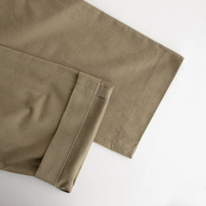 CHINO CLOTH PANTS TUCK STRAIGHT #khaki [13659]