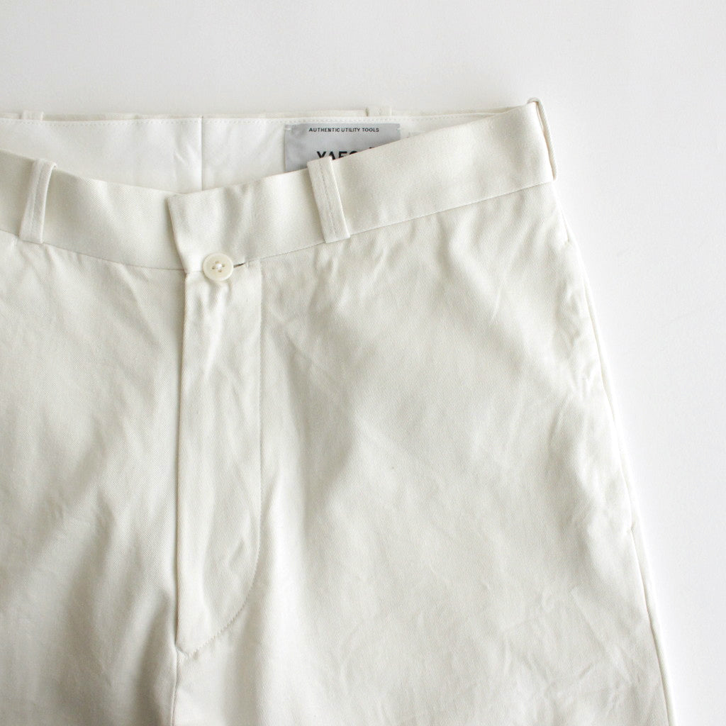 CHINO CLOTH PANTS WIDE TAPERED #off white [63658]