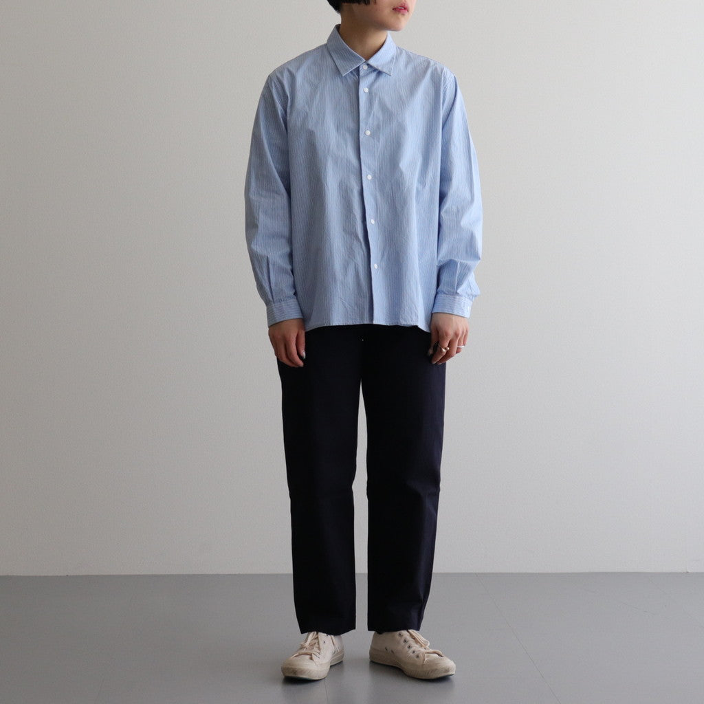 COMFORT SHIRT RELAX SQUARE #SAX ST [63107] _ YAECA | ヤエカ