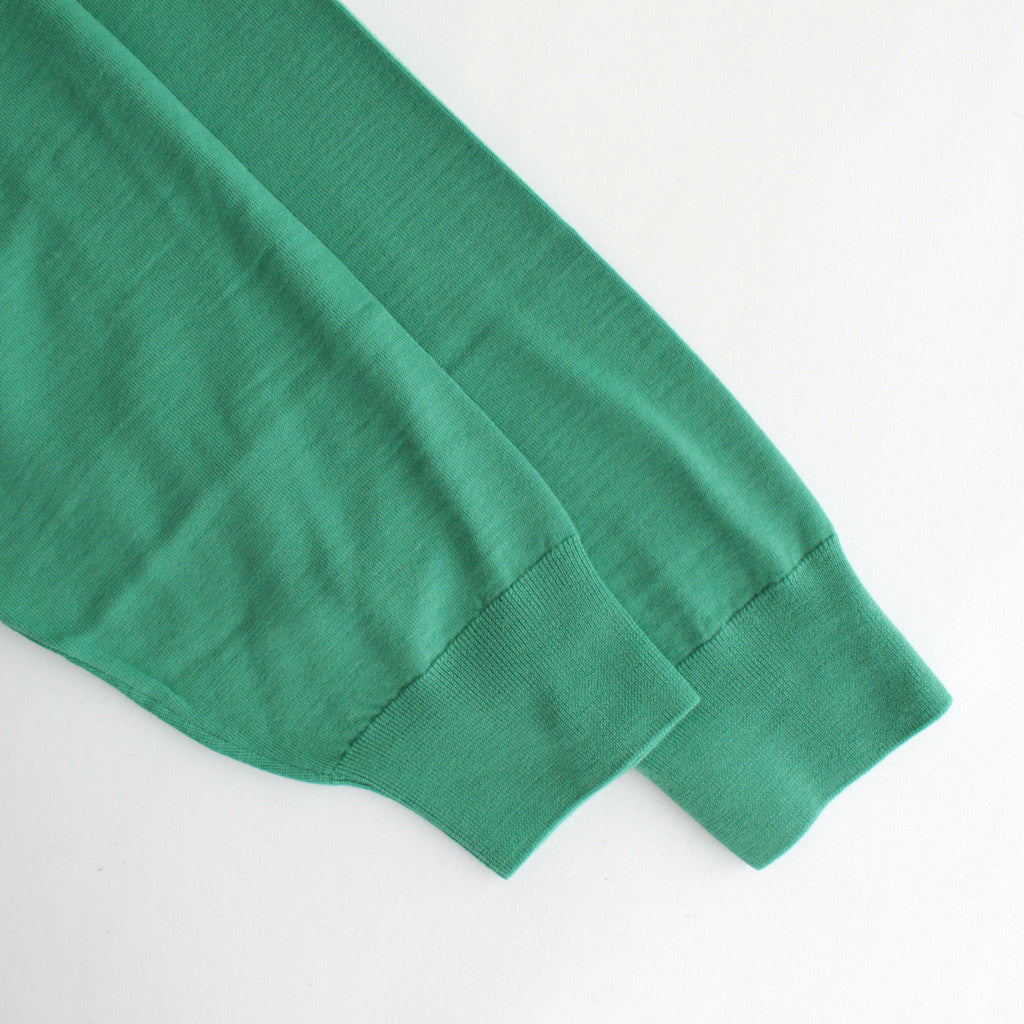 SUPER HIGH GAUGE WOOL KNIT P/O #JADE GREEN [A23AP01PD]