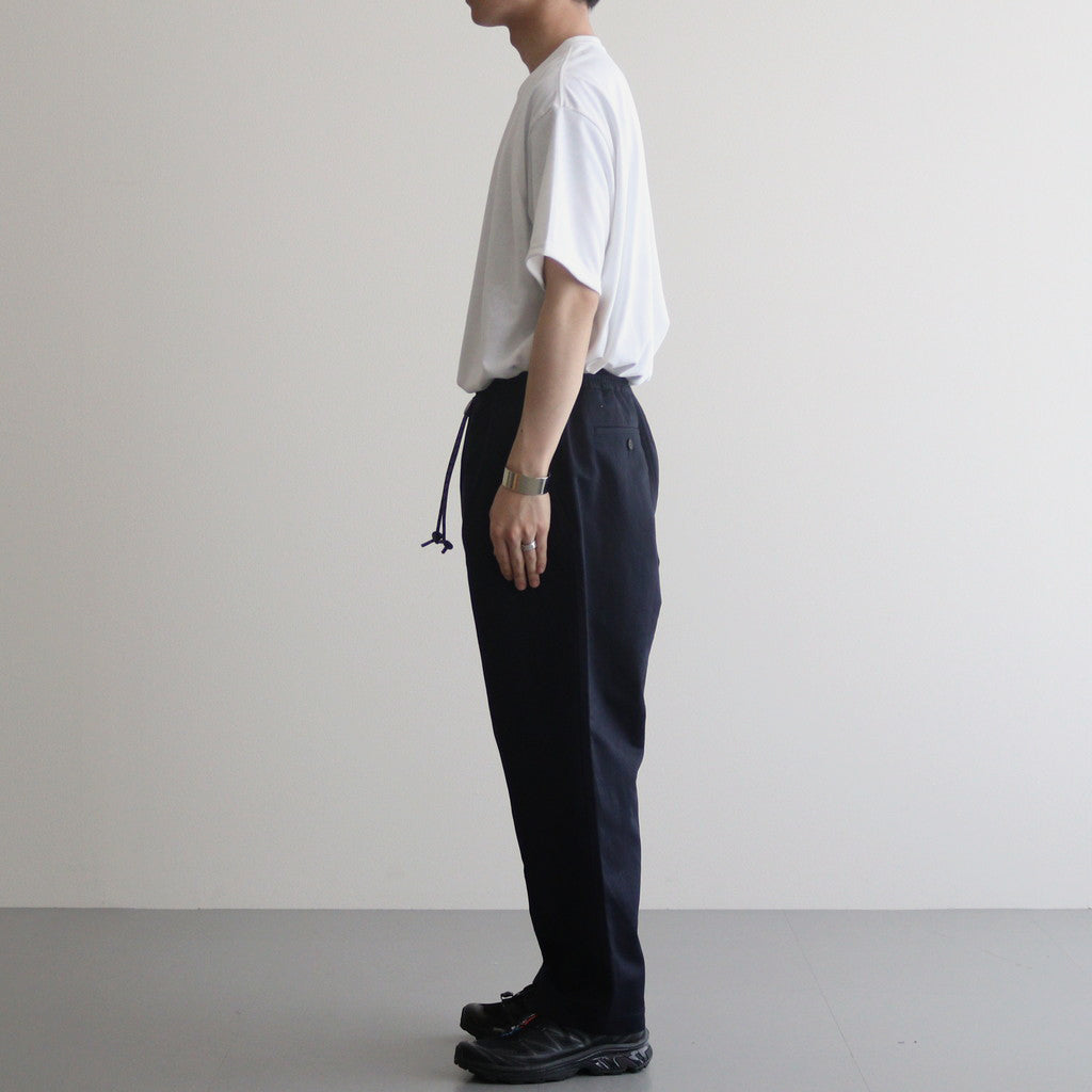 Cotton linen twill easy pants #NAVY [HM-P005-051]