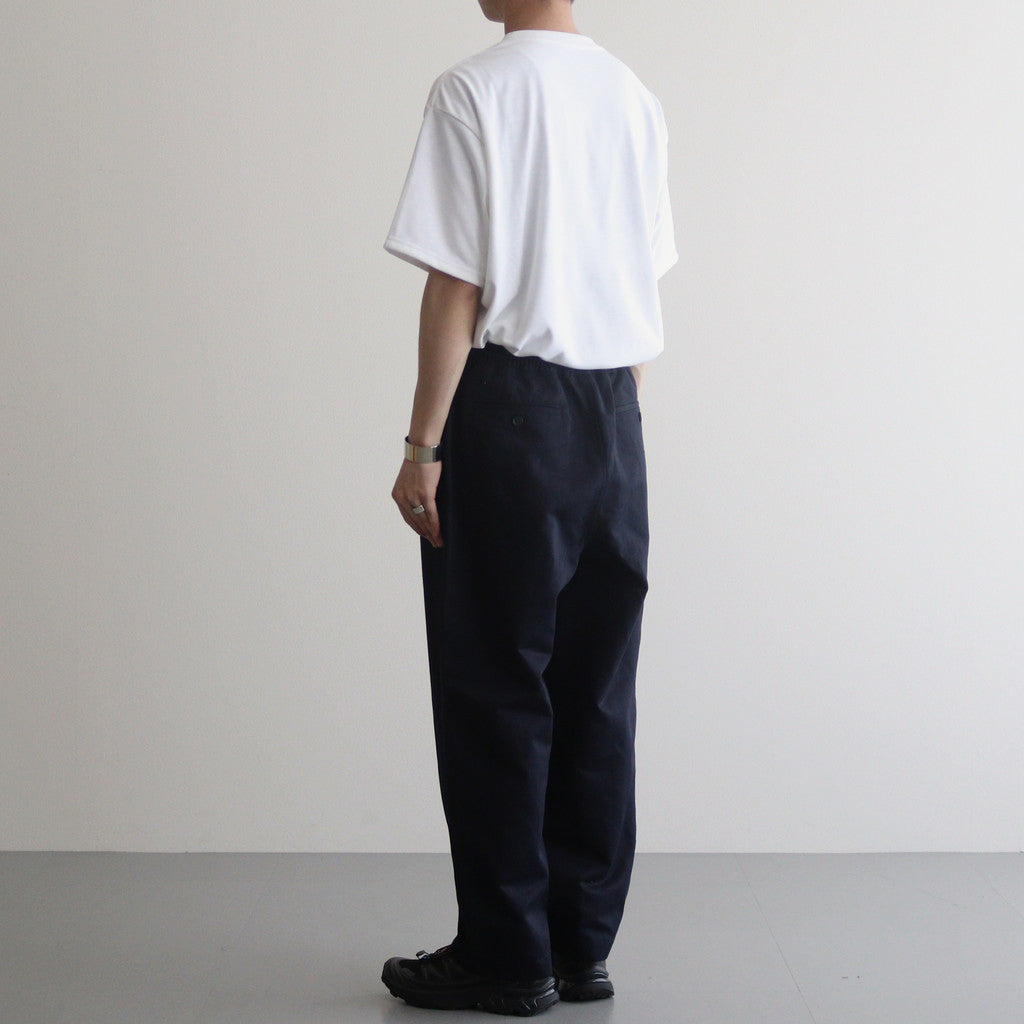 Cotton linen twill easy pants #NAVY [HM-P005-051]