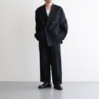 DRAWSTRING WIDE TROUSERS #BLACK [ST.661]