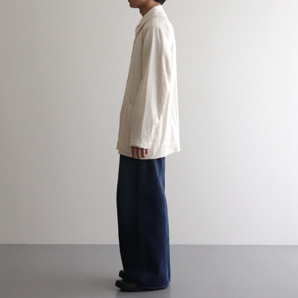 BUTTON JACKET #natural [43553]