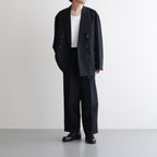 DRAWSTRING WIDE TROUSERS #BLACK [ST.661]