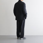 DRAWSTRING WIDE TROUSERS #CHARCOAL [ST.661]