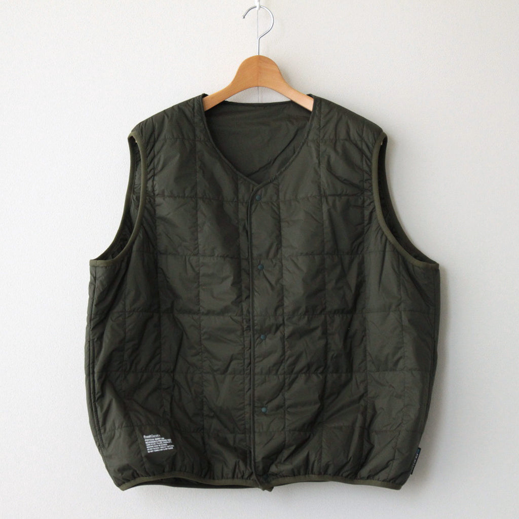 PERTEX_ QUANTUM REVERSIBLE PADDING VEST #KHAKI [FSW-23-DW_177]