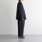 BELTED WIDE STRAIGHT TROUSERS #CHARCOAL [ST.656]