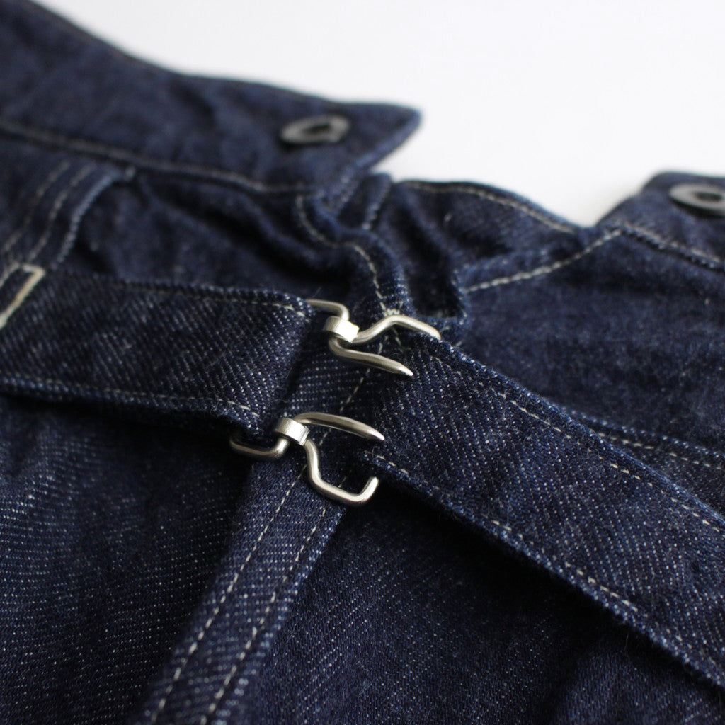 BUCKLE BACK TROUSERS #INDIGO [H2401-PT018]