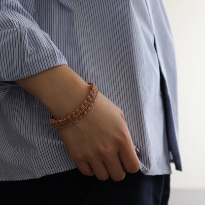 knitted bangle S #natural [ur-rc-kbs]