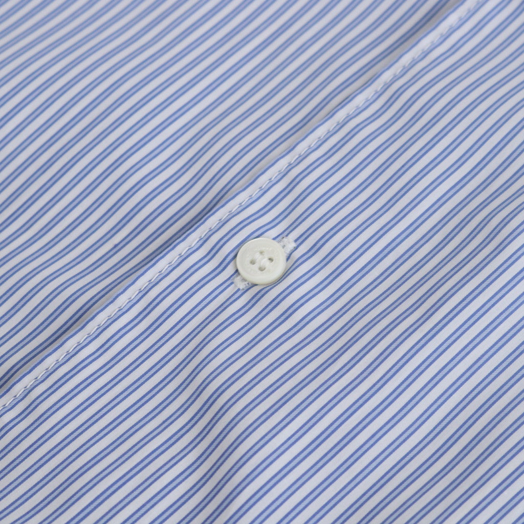 Cotton stripe x cotton chambray S/S shirt #MIX [HM-B024-051]