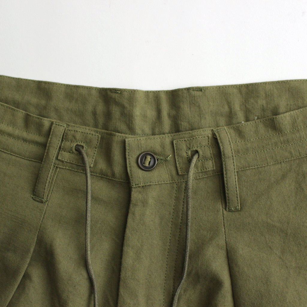 FORAGER PANTS #OLIVE SLUB [SSS24TRFORSLUOLI]