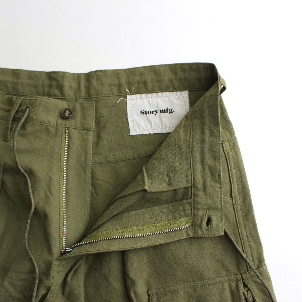 FORAGER PANTS #OLIVE SLUB [SSS24TRFORSLUOLI]