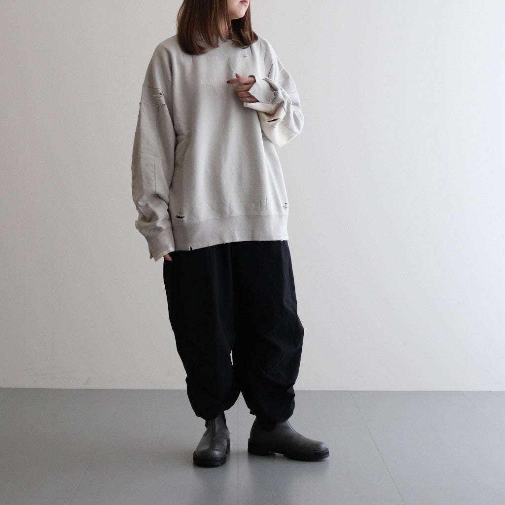 OVERSIZED REBUILD SWEAT LS #GREIGE [ST.838]