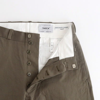 CHINO CLOTH PANTS WIDE #olive [64606]