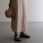 PLYWOOD VOLUME SANDALS #BLACK [1402S]