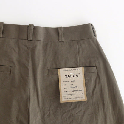 CHINO CLOTH PANTS WIDE #olive [64606]