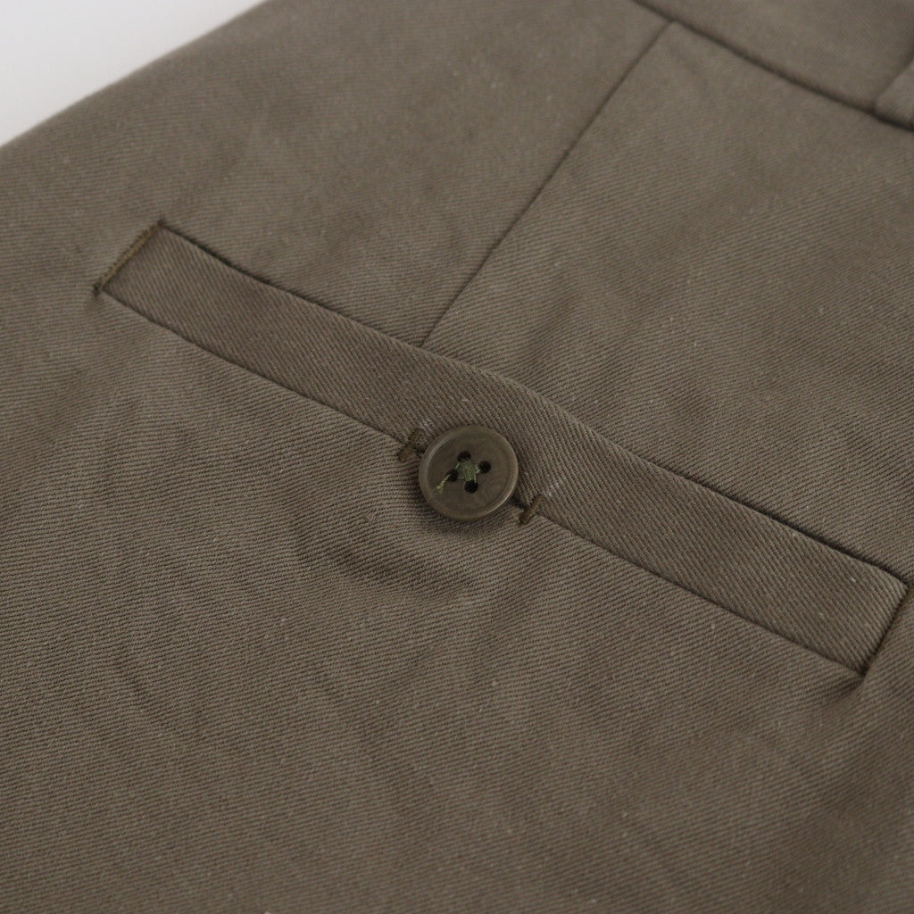 CHINO CLOTH PANTS WIDE #olive [64606]