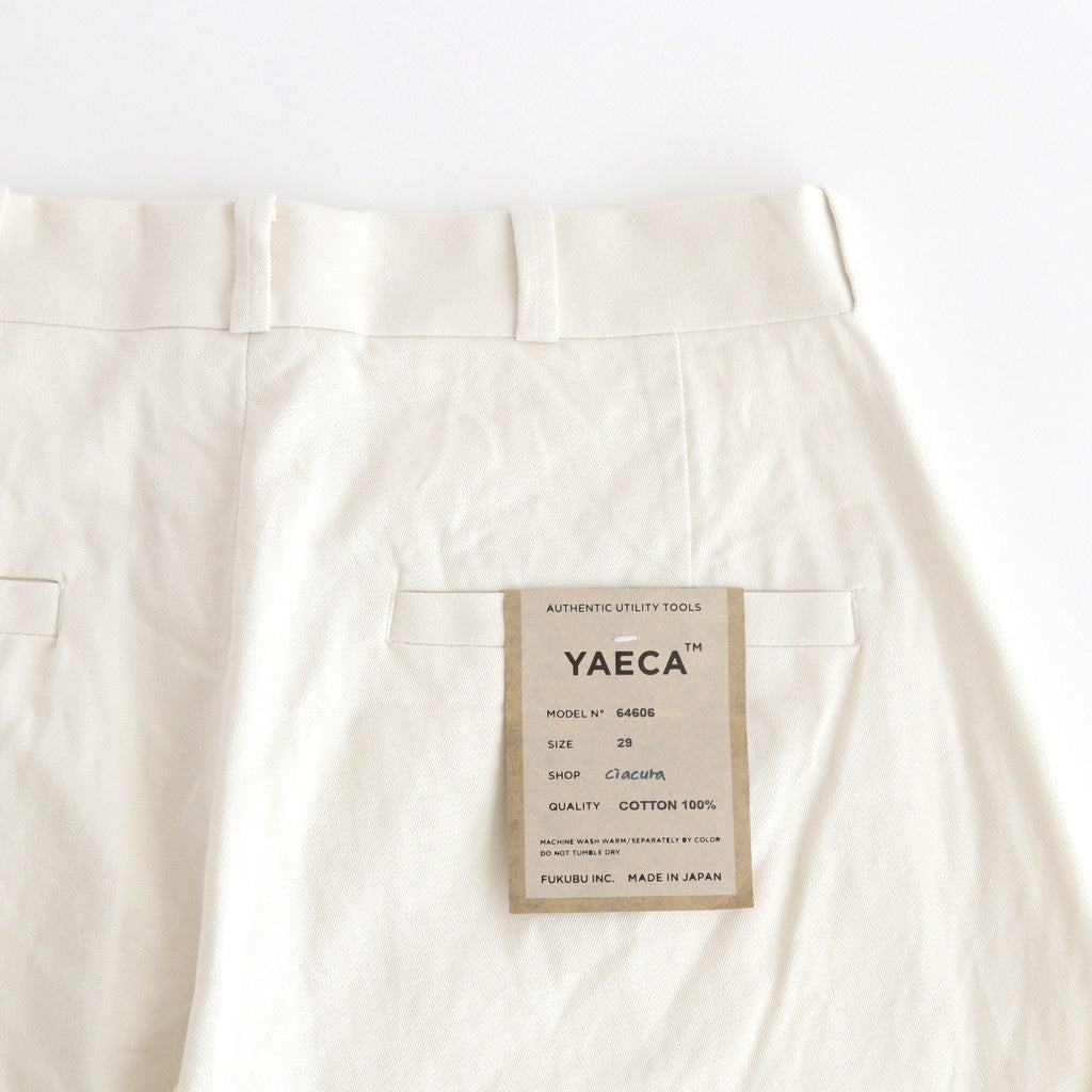 CHINO CLOTH PANTS WIDE #off white [64606]