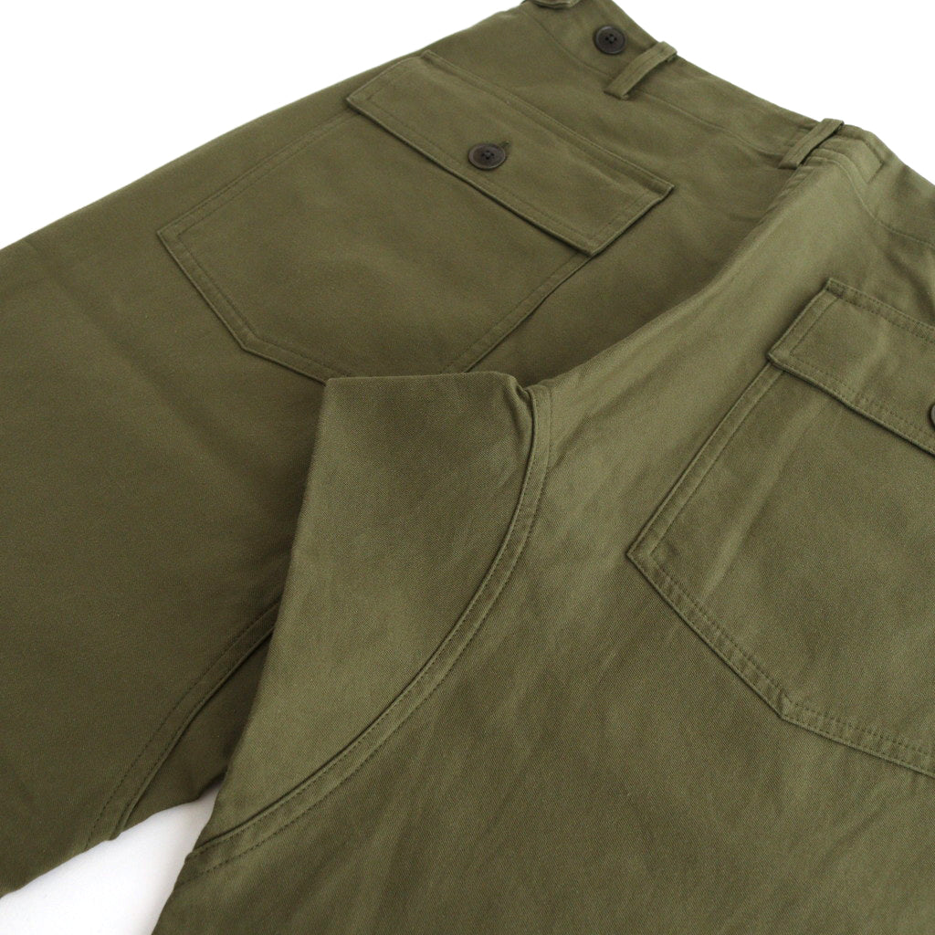 BAKER PANTS #olive satin [74604]