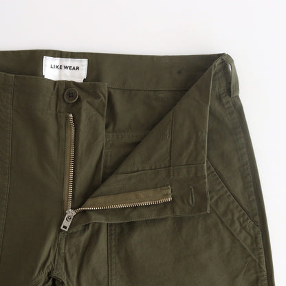 BAKER PANTS #olive poplin [74604]