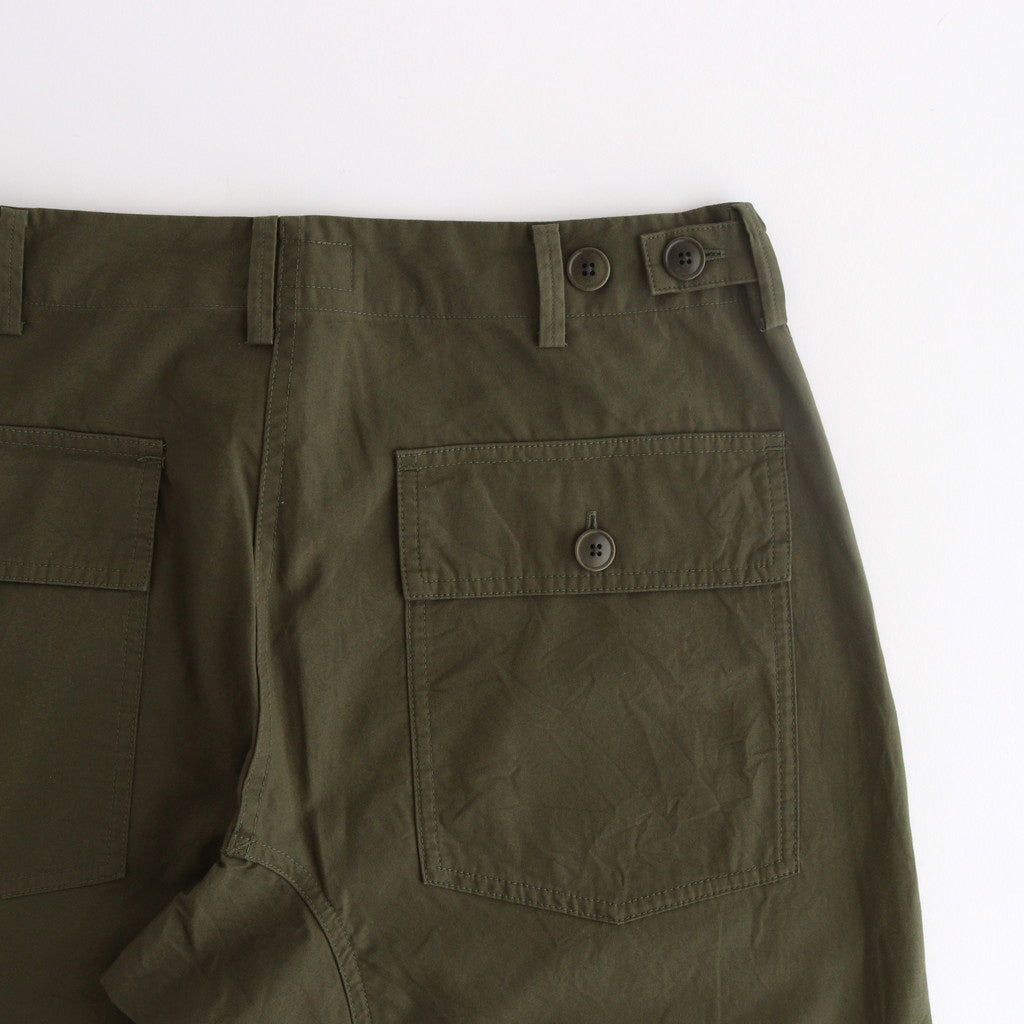 BAKER PANTS #olive poplin [74604]