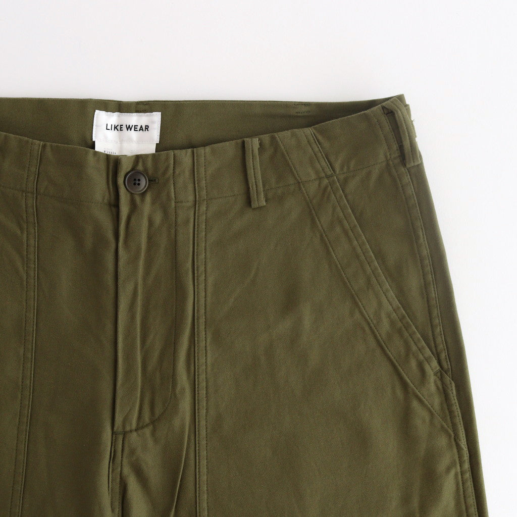 BAKER PANTS #olive satin [24604]