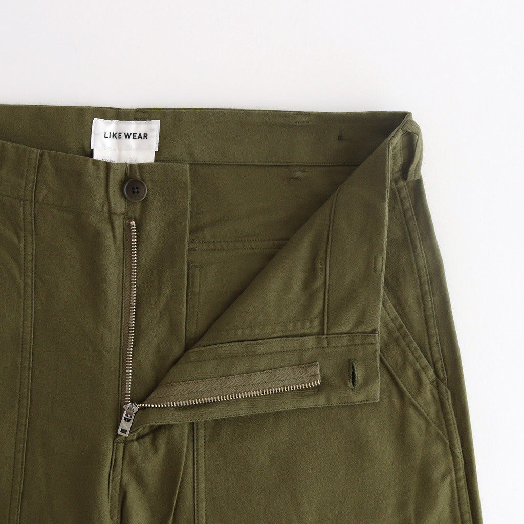 BAKER PANTS #olive satin [24604]