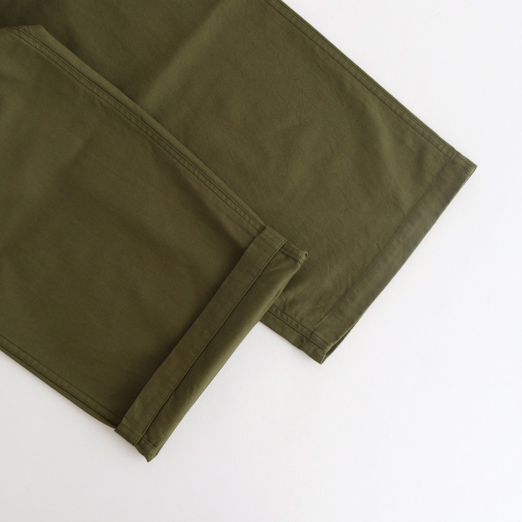 BAKER PANTS #olive satin [24604]