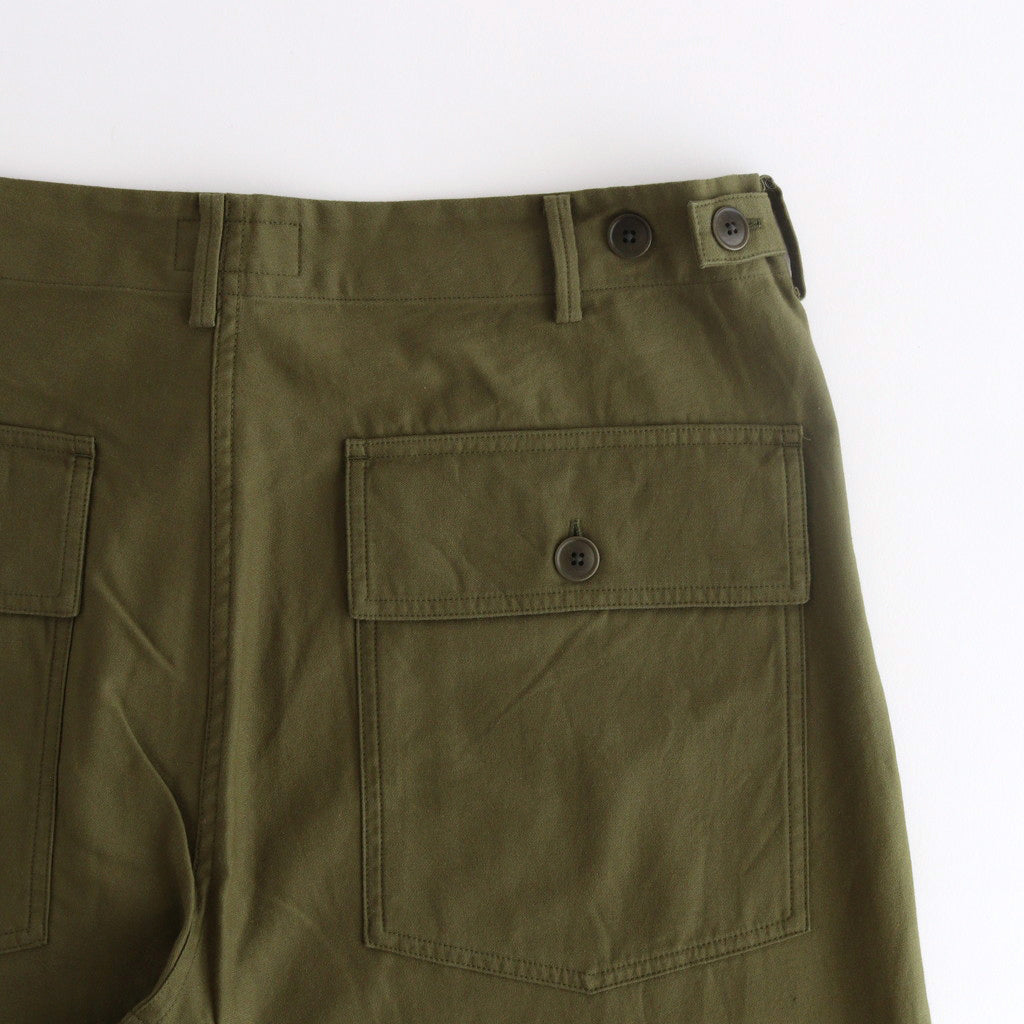 BAKER PANTS #olive satin [24604]