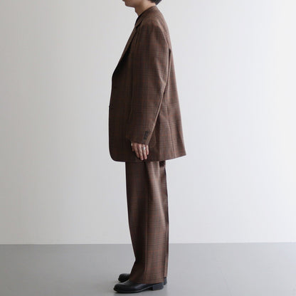 BLUEFACED WOOL CHECK JACKET #BROWN CHECK [A24AJ01CB]