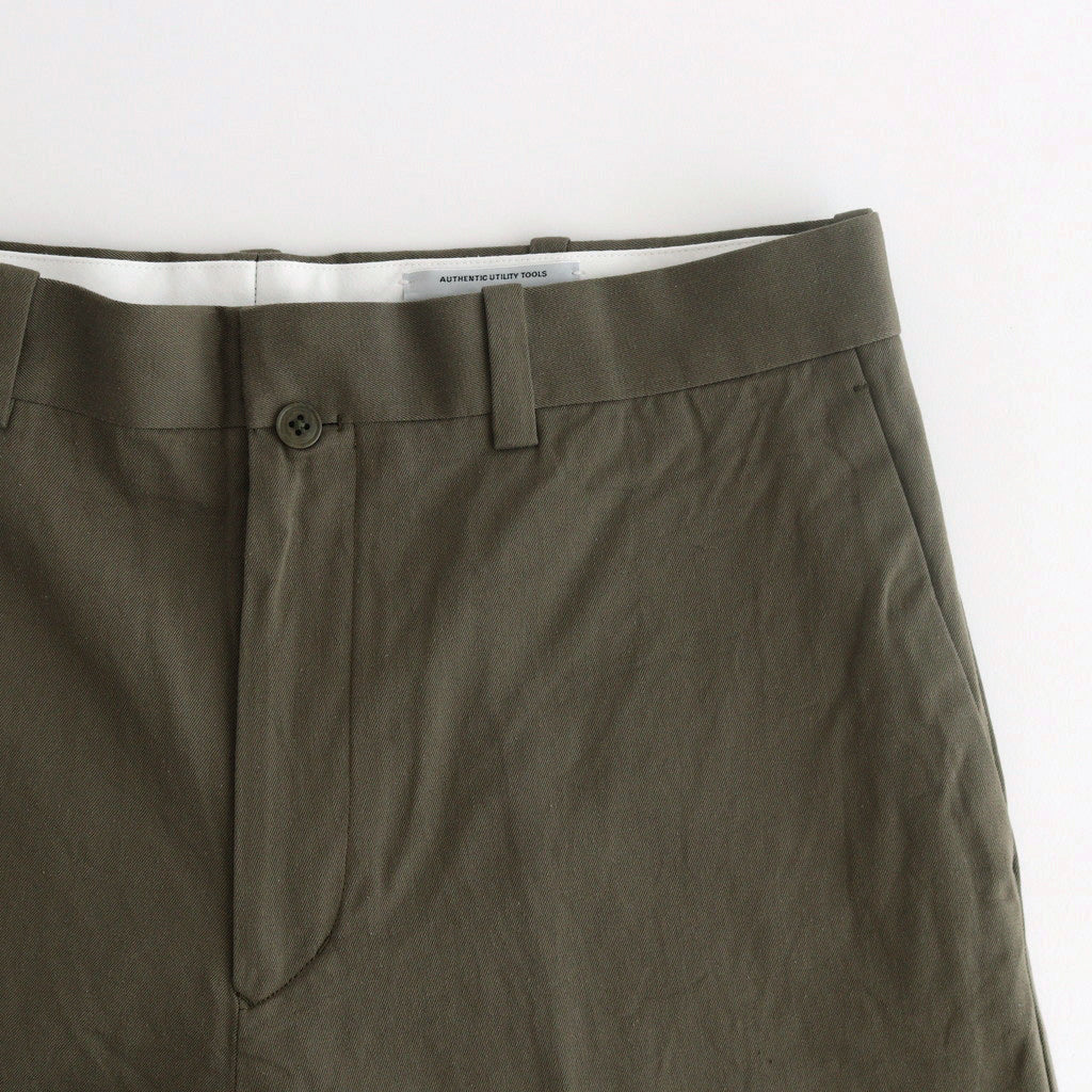 CHINO CLOTH PANTS CREASED #olive [14607]