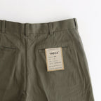 CHINO CLOTH PANTS CREASED #olive [14607]