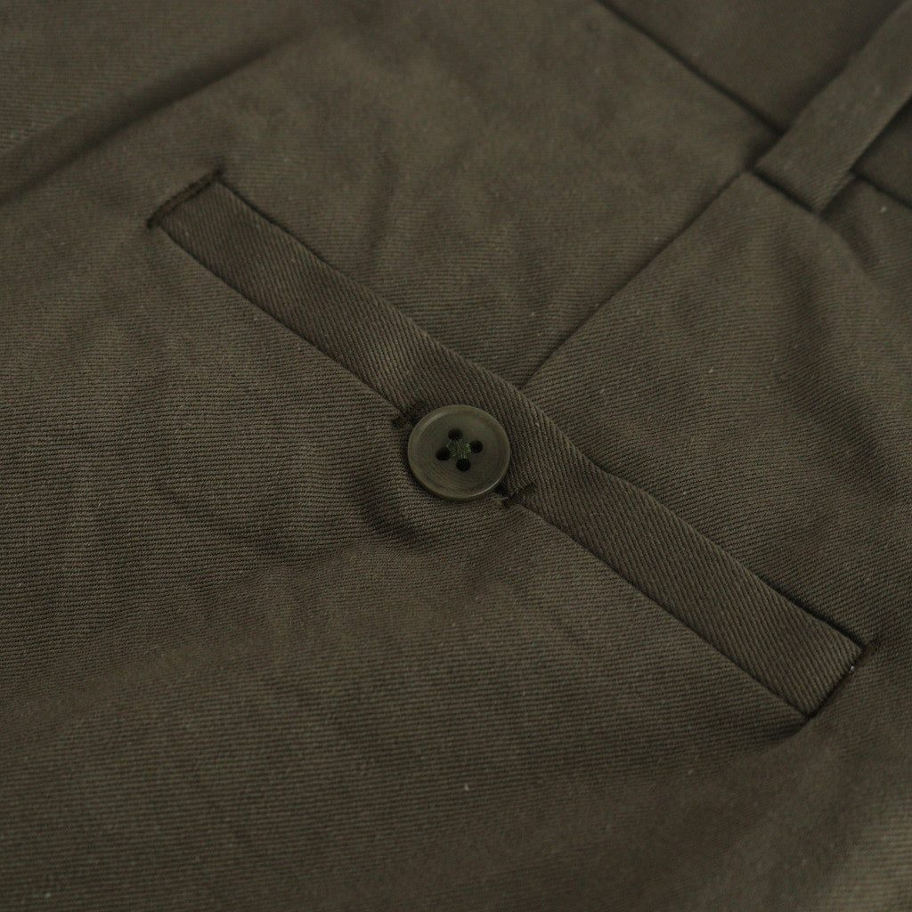 CHINO CLOTH PANTS CREASED #olive [14607]