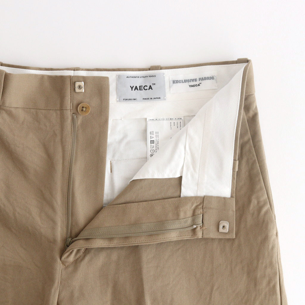 CHINO CLOTH PANTS CREASED #khaki [14607]
