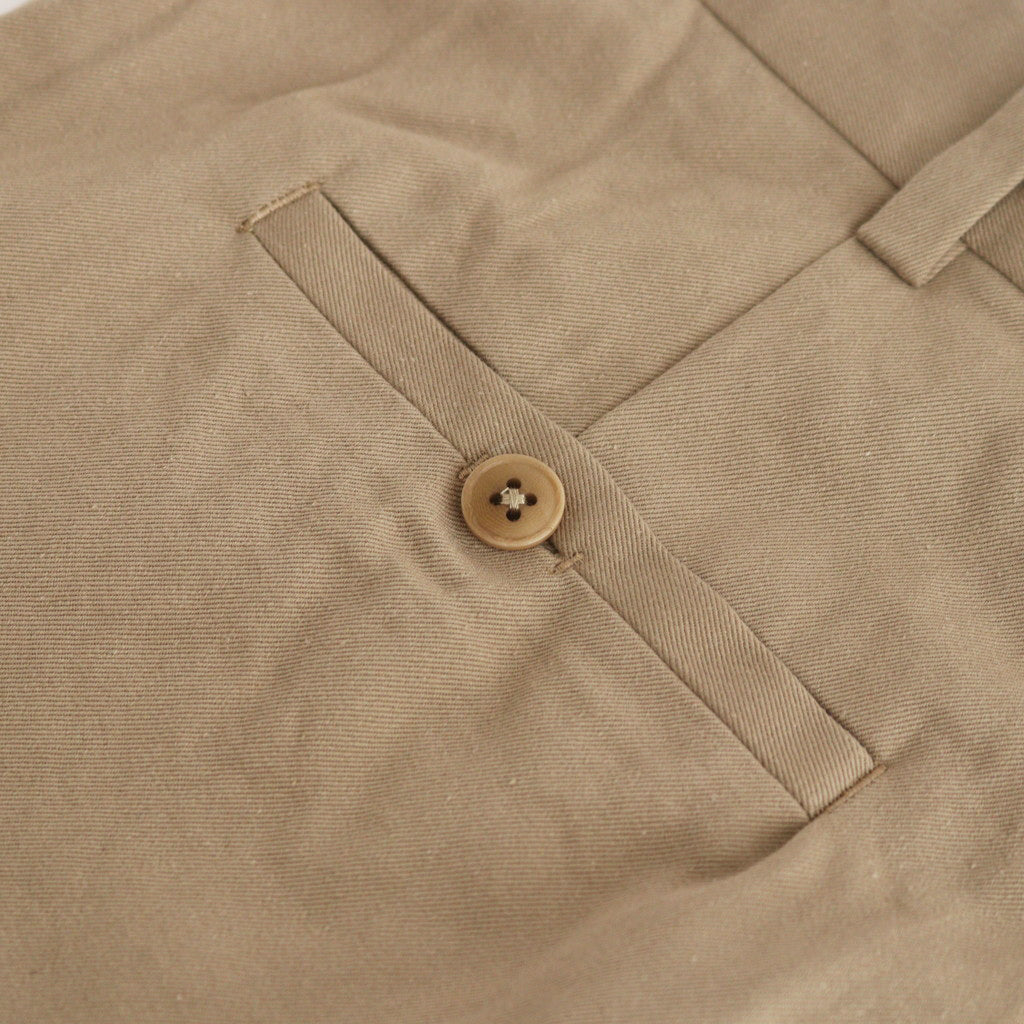 CHINO CLOTH PANTS CREASED #khaki [14607]