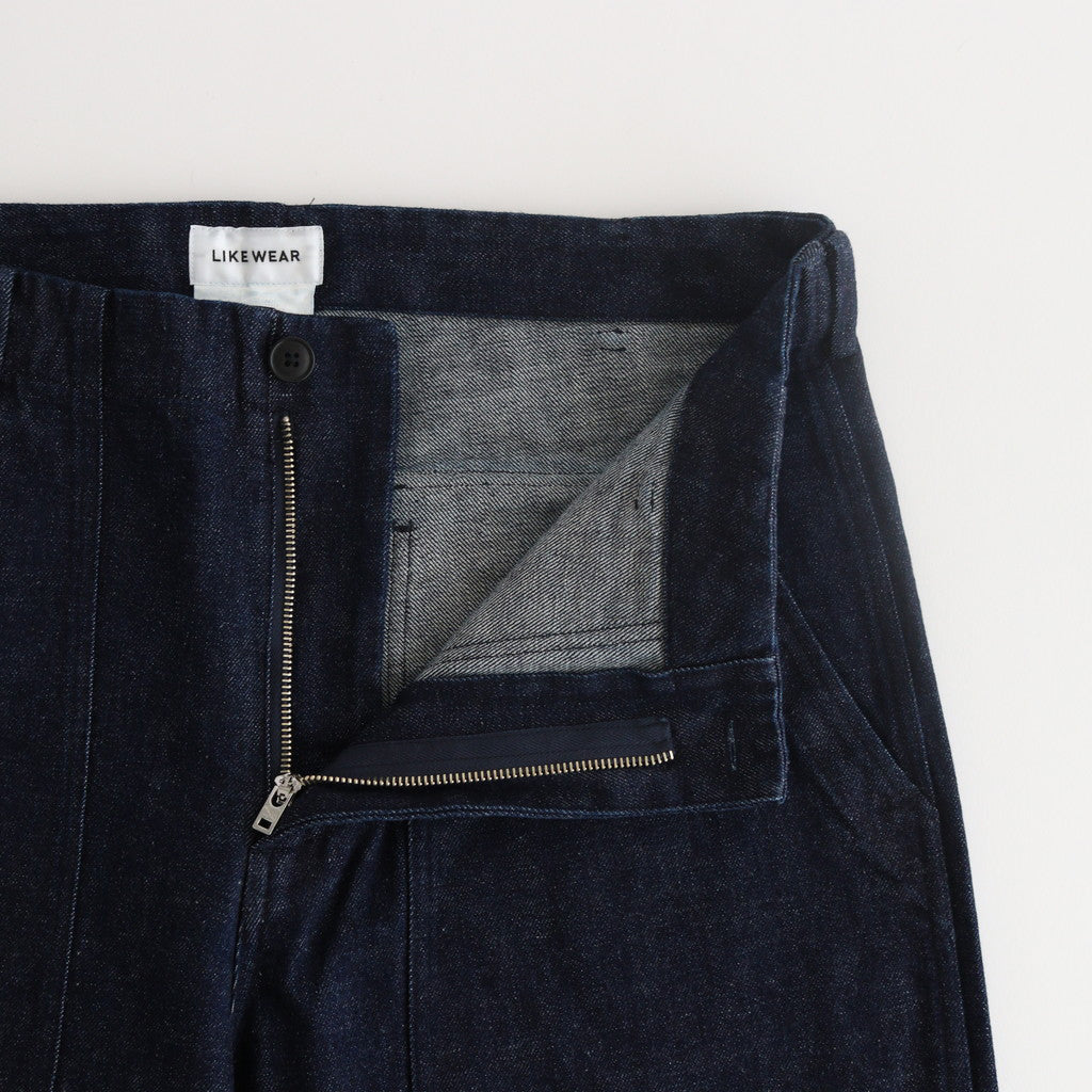 DENIM BAKER PANTS #indigo [24605]