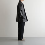 LEATHER ZIP JACKET #BLACK [ST.622]