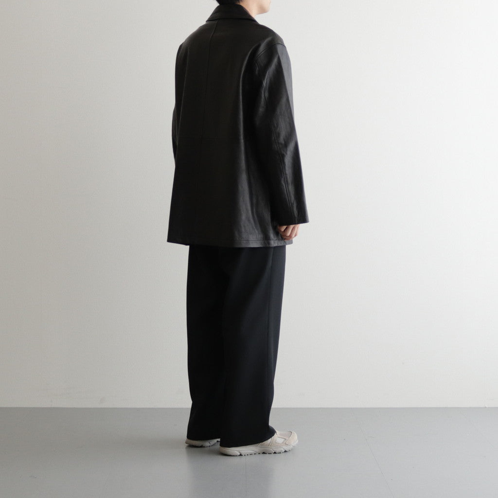 LEATHER ZIP JACKET #BLACK [ST.622] – ciacura