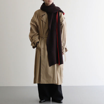 RIB LONG STOLE #BROWN [YK24FW0834A]