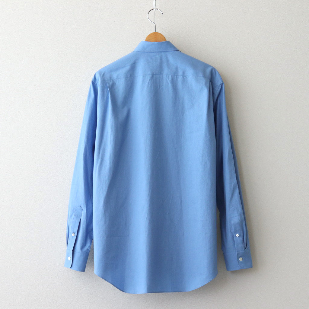 WASHED FINX TWILL SHIRT #BLUE [A24AS01TN]