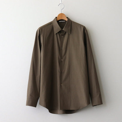 WASHED FINX TWILL SHIRT #BROWN [A24AS01TN]