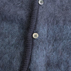 SQUARE PANNEL MOHAIR CARDIGAN #DARK NAVY [YK23FW0590S]