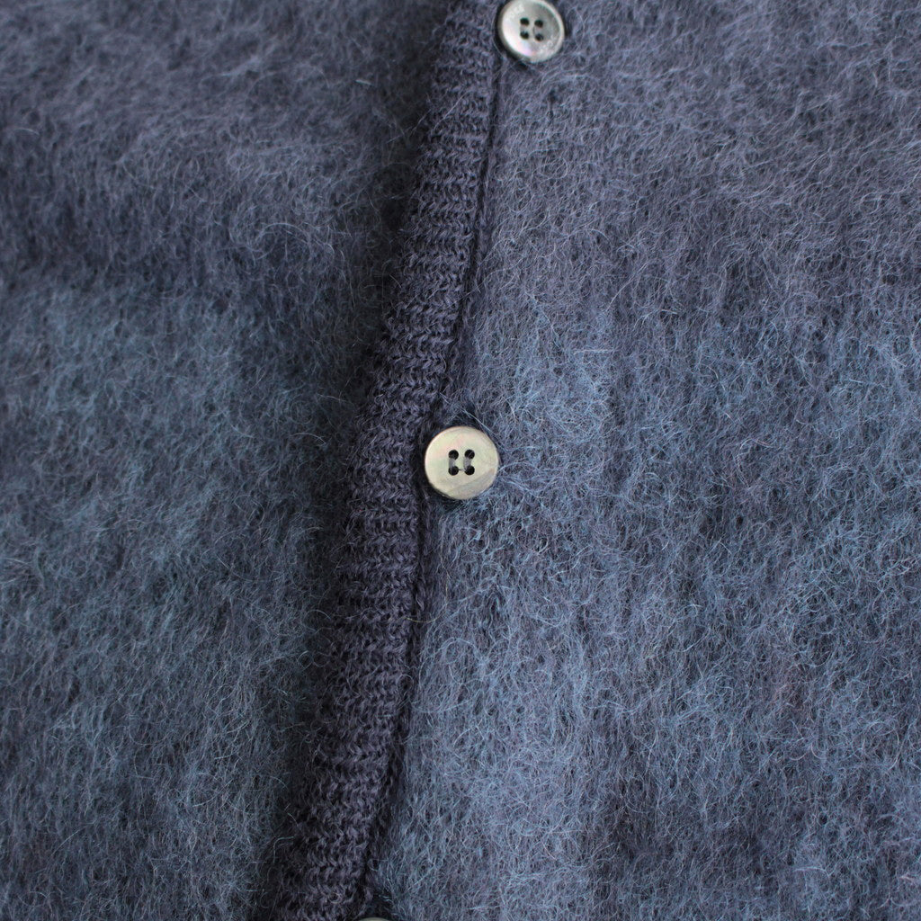 SQUARE PANNEL MOHAIR CARDIGAN #DARK NAVY [YK23FW0590S]