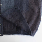 SQUARE PANNEL MOHAIR CARDIGAN #DARK NAVY [YK23FW0590S]