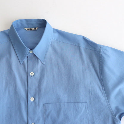 WASHED FINX TWILL BIG SHIRT #BLUE [A24AS02TN]