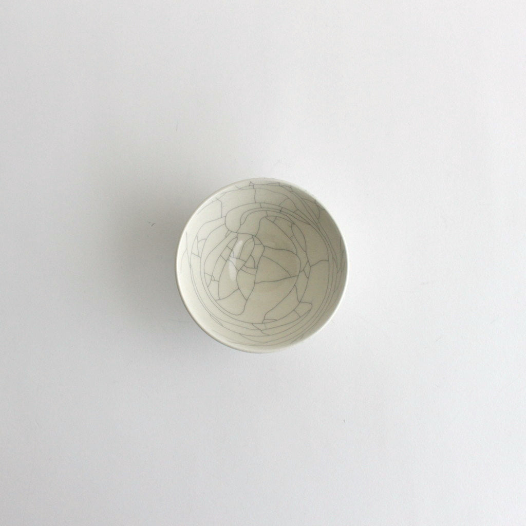 ボウル 小 貫入 #白