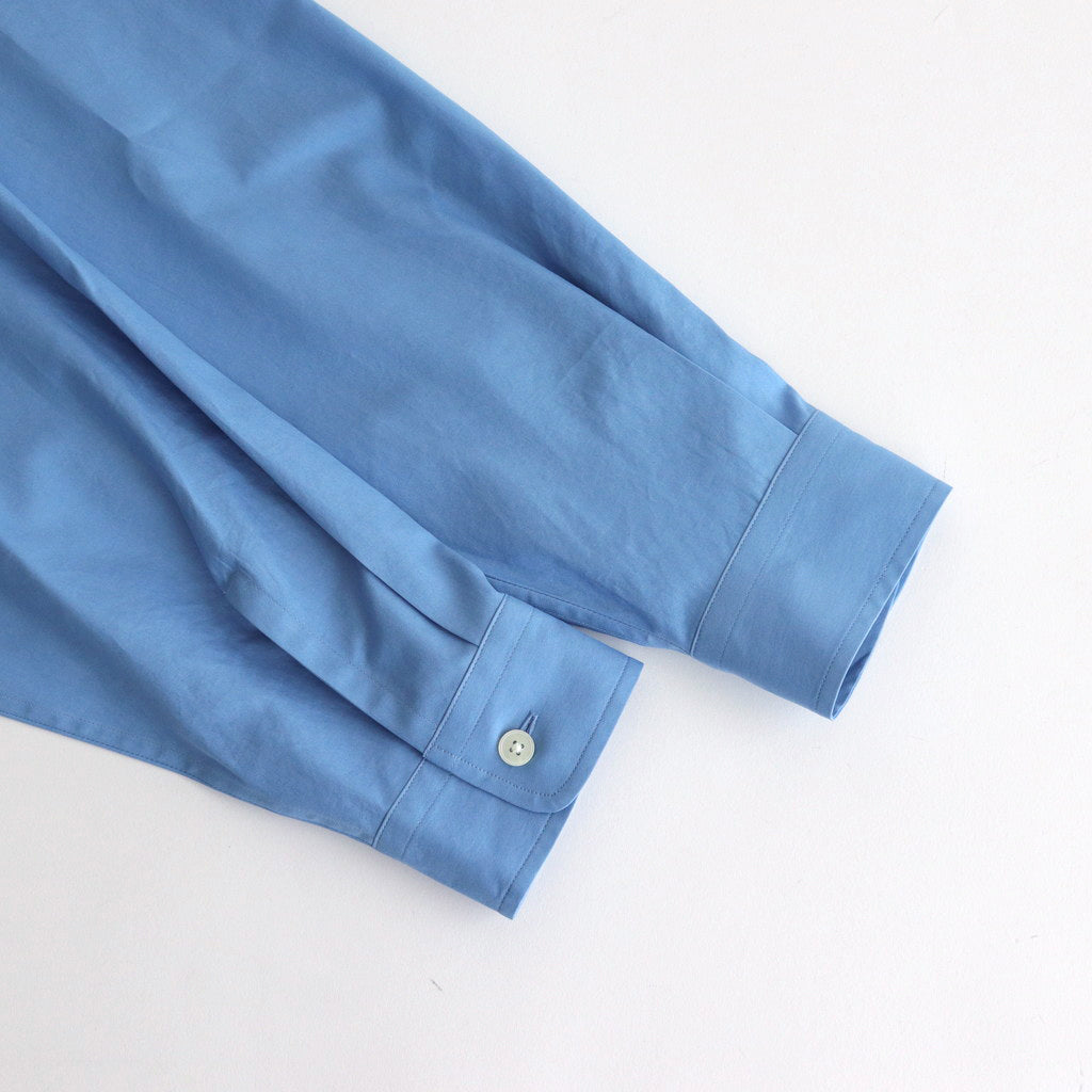 WASHED FINX TWILL BIG SHIRT #BLUE [A24AS02TN]